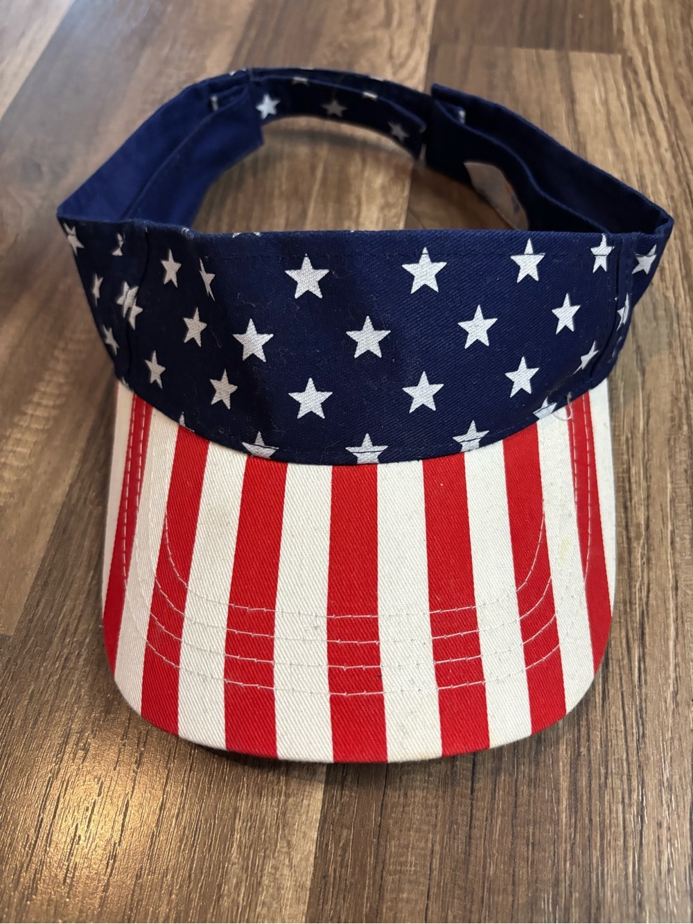 USA American flag visor one size fits all. Patriotic.